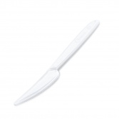Jídelní nůž bílý 18,5 cm 50 ks