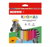 KROMAS trojhranné pastelky 24barev