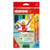 Kores Promo balení pastelek Jumbo Kolores 12 barev