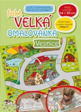 Omalovánky Vesnice 90 x 64 cm