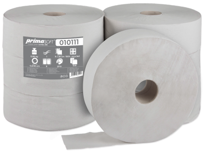 Toaletní papír recyklovaný JUMBO 1-vrstvý 28 cm 6 rolí Toaletní papír recyklovaný JUMBO 1-vrstvý 28 cm 6 rolí