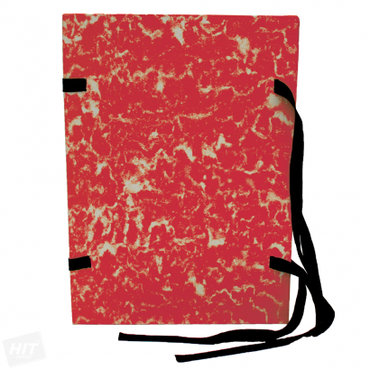 Spisové desky knihařsky potažené A4 červené