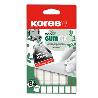 Kores Eco Gumfix 50 g lepicí guma 84 čtverečků Kores Eco Gumfix 50 g lepicí guma 84 čtverečků