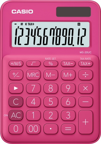 Kalkulačka Casio MS  20 UC červená