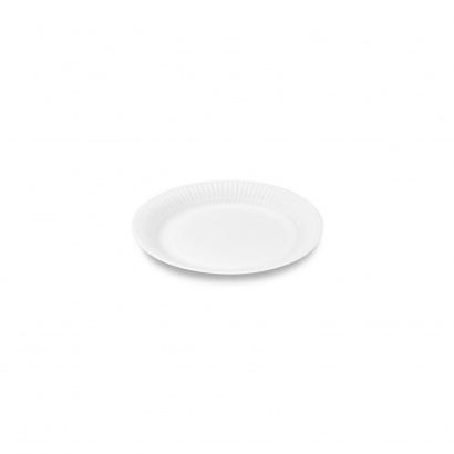 Papírové talíře kulaté, mělké, prům. 15 cm, 100 ks