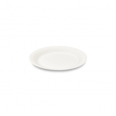 Papírové talíře kulaté, mělké, prům. 18 cm, 100 ks