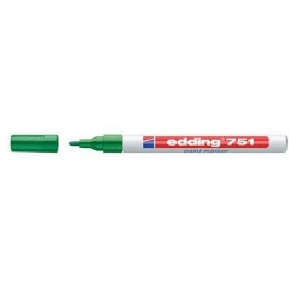 Lakový popisovač Edding 751, 1- 2 mm, zelený