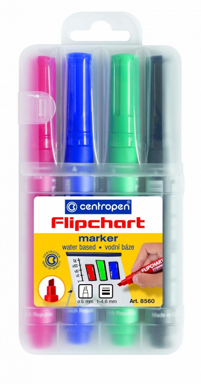 Značkovač pro flipcharty 8560  1-4,6 mm, sada 4 barev