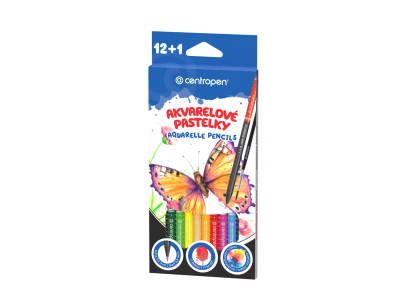 Pastelky Centropen akvarelové 12 barev