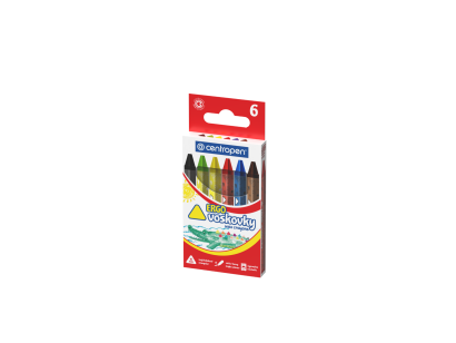 Voskové pastely Centropen ERGO 6 barev