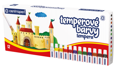 Temperové barvy Centropen 12 barev