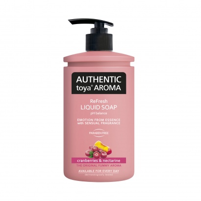 Authentic toya Aroma tekuté mýdlo Cranberries & nectarine 400 ml