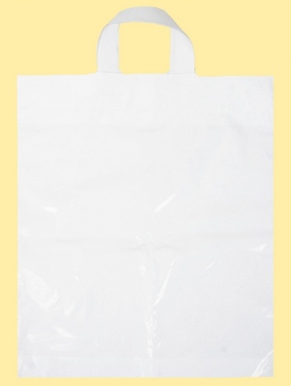 Polyetylénová taška s uchem bílá