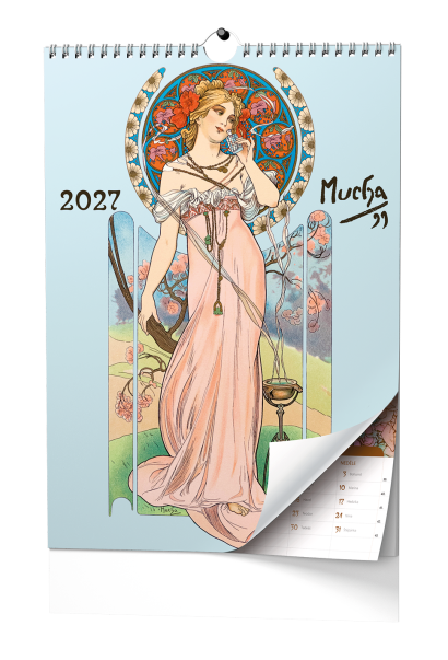 Nástěnný kalendář poznámkový Alfons Mucha Nástěnný kalendář poznámkový Alfons Mucha