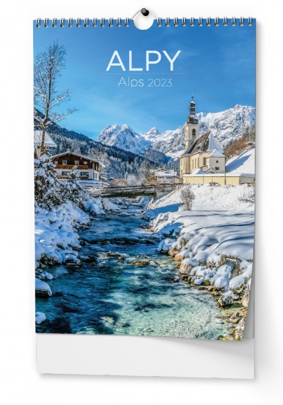 Nástěnný kalendář A3 - Alpy