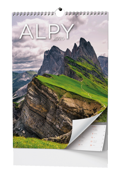 Nástěnný kalendář A3 - Alpy