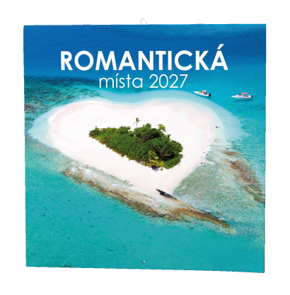 Nástěnný kalendář poznámkový Romantická místa Nástěnný kalendář poznámkový Romantická místa