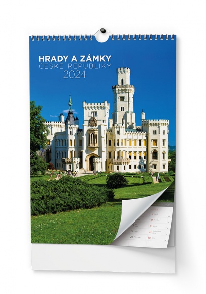 Nástěnný kalendář A3 - Hrady a zámky České republiky