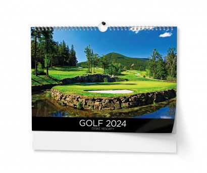 Nástěnný kalendář A3 - Golf české resorty