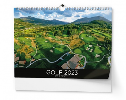 Nástěnný kalendář A3 - Golf české resorty