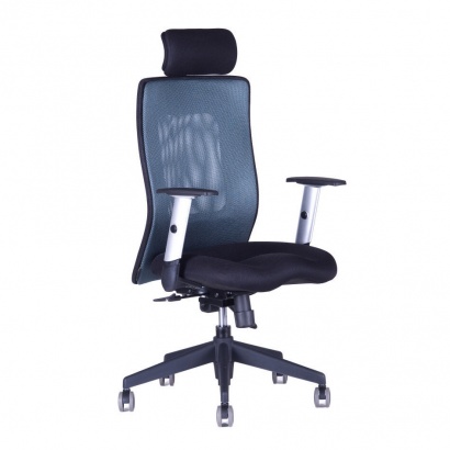 Kancelářská židle Calypso XL s nastavitelným podhlavníkem antracit