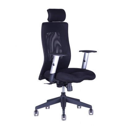 Kancelářská židle Calypso XL s nastavitelným podhlavníkem černá