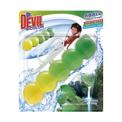 Dr. Devil  WC  Bicolor 5 Ball Natur Fresh