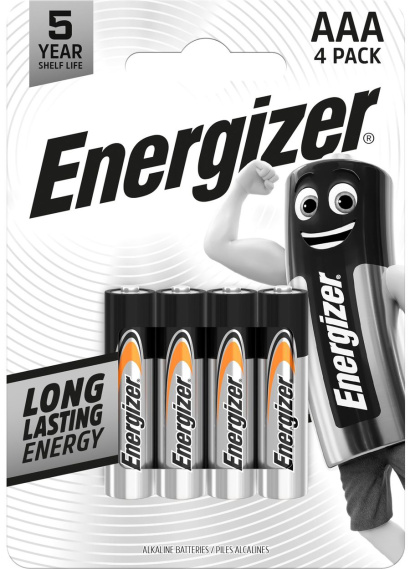 Energizer mikrotužkové baterie AAA/LR03 4 ks