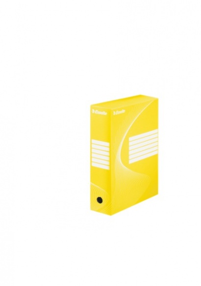 Archivační krabice kartonová žlutá hřbet 100 mm