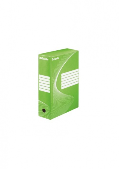 Archivační krabice kartonová zelená hřbet 100 mm