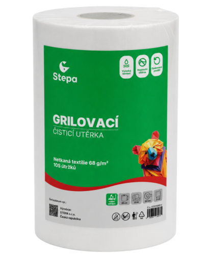 Grilovací čistící  utěrky 105  útržků 1 vrstvé, 20 cm