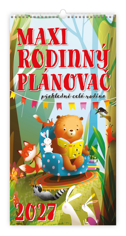 MAXI Rodinný plánovač 31,5 x 63 cm