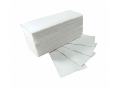 ZZ papírové ručníky  bílé 2 vrstvé, 3200 ks