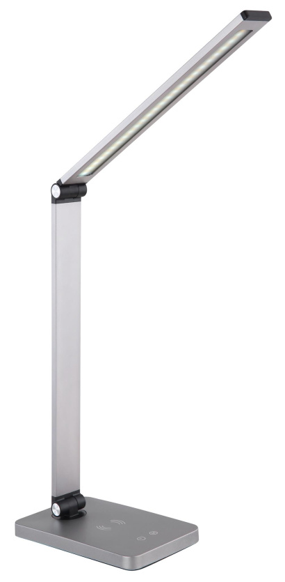 Platinet LED lampa 10W stmívatelná, bezdrátové nabíjení, stříbrná
