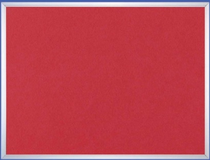 Filcová tabule Felt Board 90 x 120 cm červená