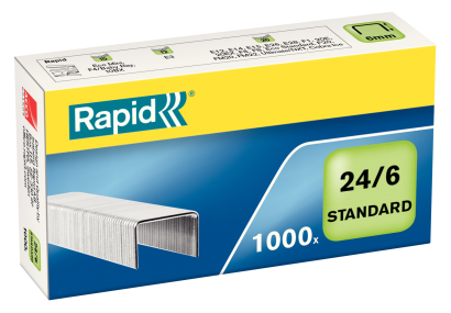 Rapid standard 24/6 kapacita 20 listů     1000 ks