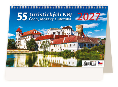 Stolní kalendář - 55 turistických NEJ Čech, Moravy a Slezska