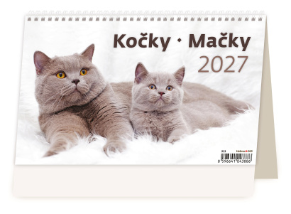 Stolní kalendář - Kočky/Mačky
