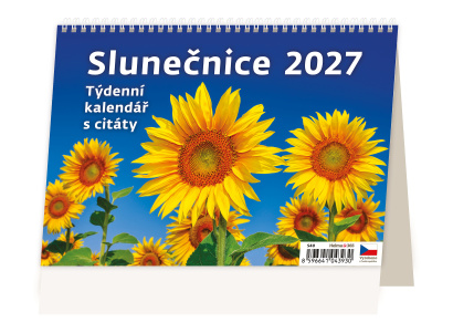 Slunečnice týdenní kalendář s citáty