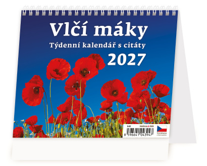 Vlčí máky týdenní kalendář s citáty