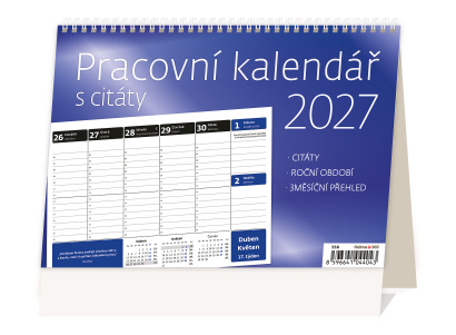 Pracovní kalendář s citáty Pracovní kalendář s citáty
