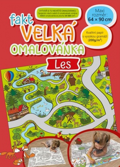 Omalovánky Les  90 x 64 cm